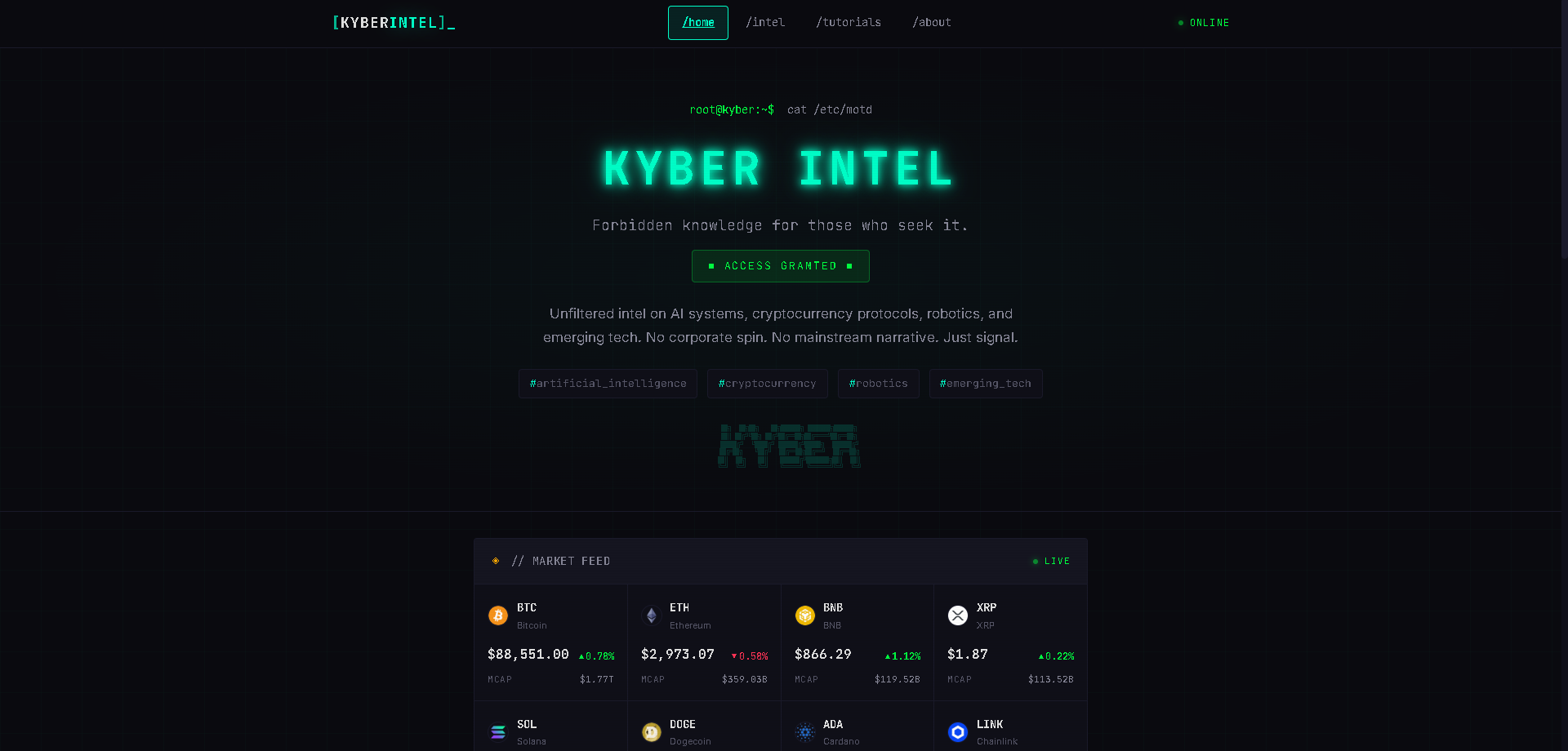 Kyber Intel